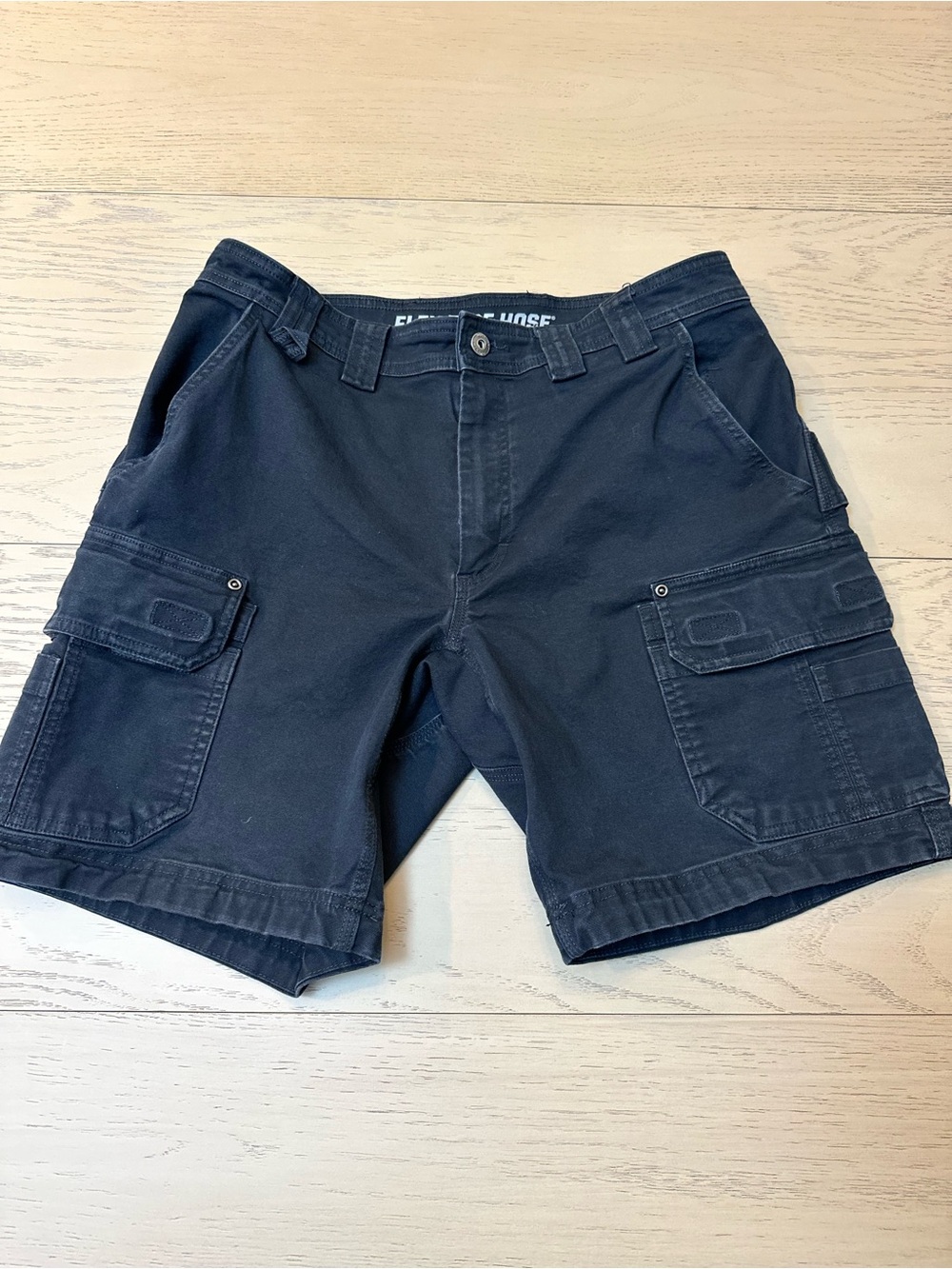 Duluth Men’s Flex Fire Hose Shorts Black 34 Relaxed Fit